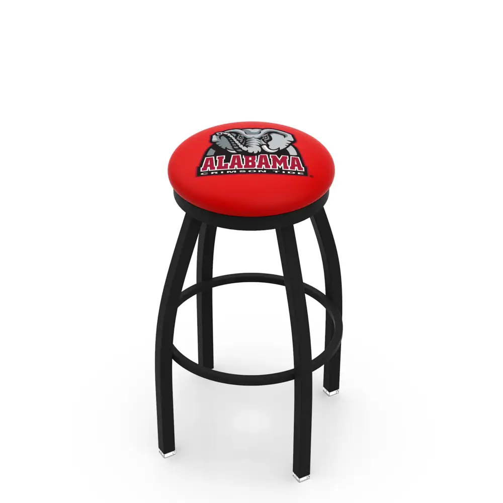 2.5’’ Cushion Black Frame Swivel Stool - 25’’ / Big Al - Novelties