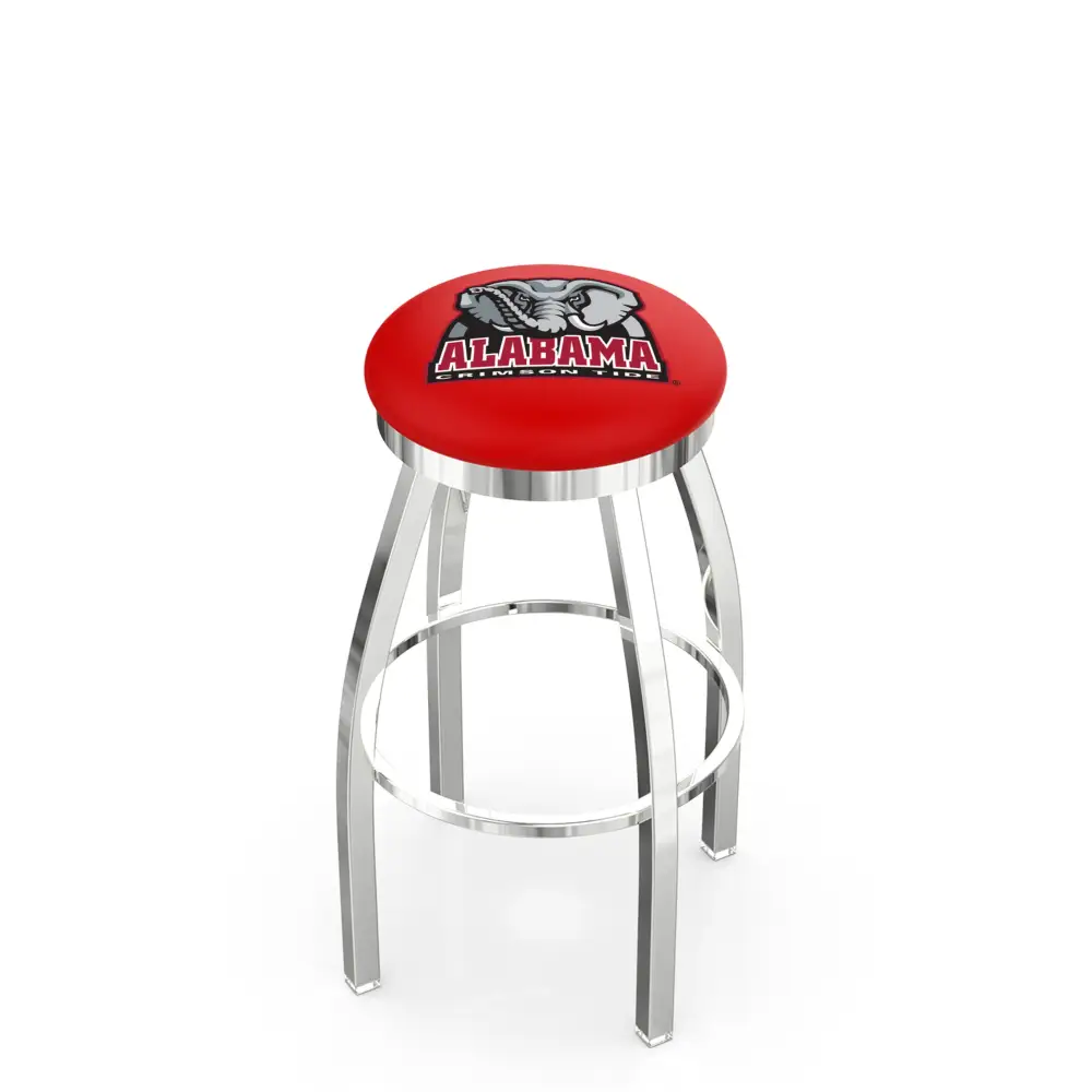 2.5’’ Cushion Chrome Swivel Stool - 25’’ / Big Al - Novelties