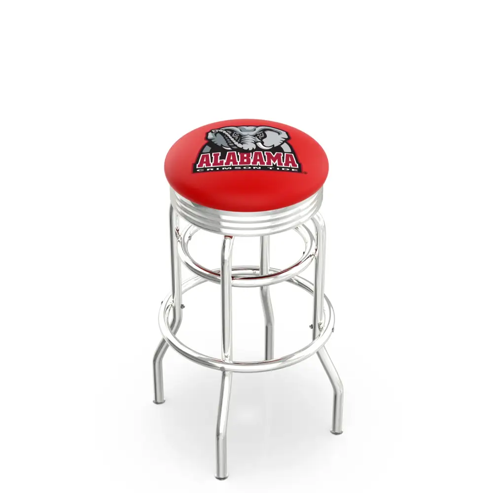 Chrome Base Cushion Swivel Stool - 25’’ / Big Al - Novelties