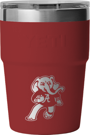 EXCLUSIVE BDS COLLECTION Crimson Cocktail Engraved Sip n' Stack Big AL Football