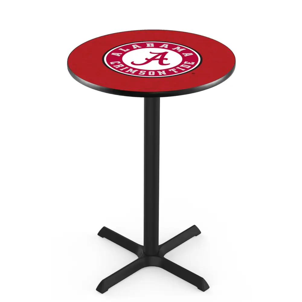 Script A Black Four-Legged Pub Table - Novelties