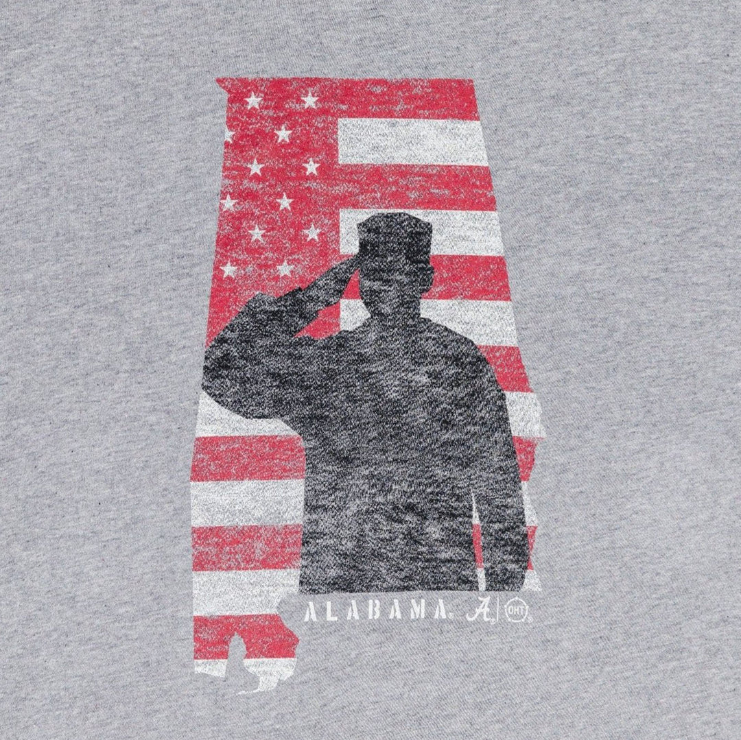 Men's Gray Super Rival Patriot Tee