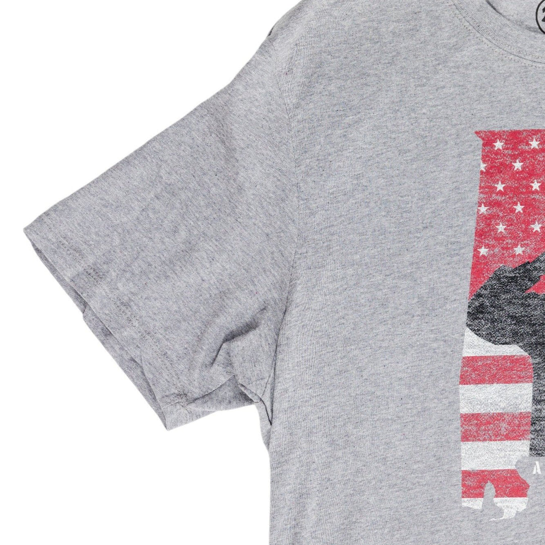 Men's Gray Super Rival Patriot Tee