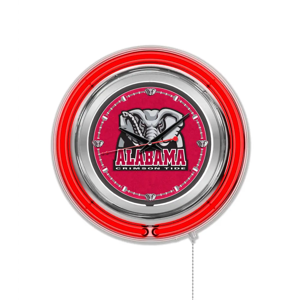 15’’ Double Neon Wall Clock - Big Al - Novelties