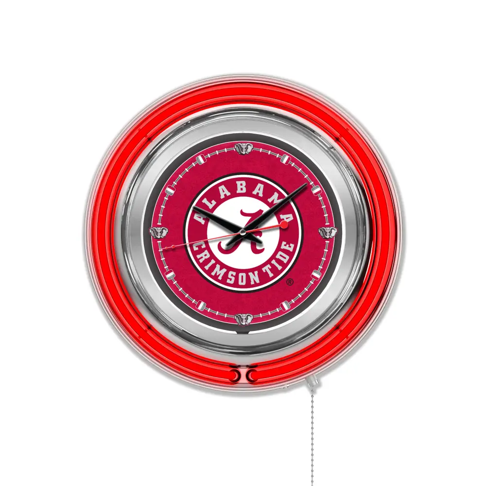 15’’ Double Neon Wall Clock - Script A - Novelties