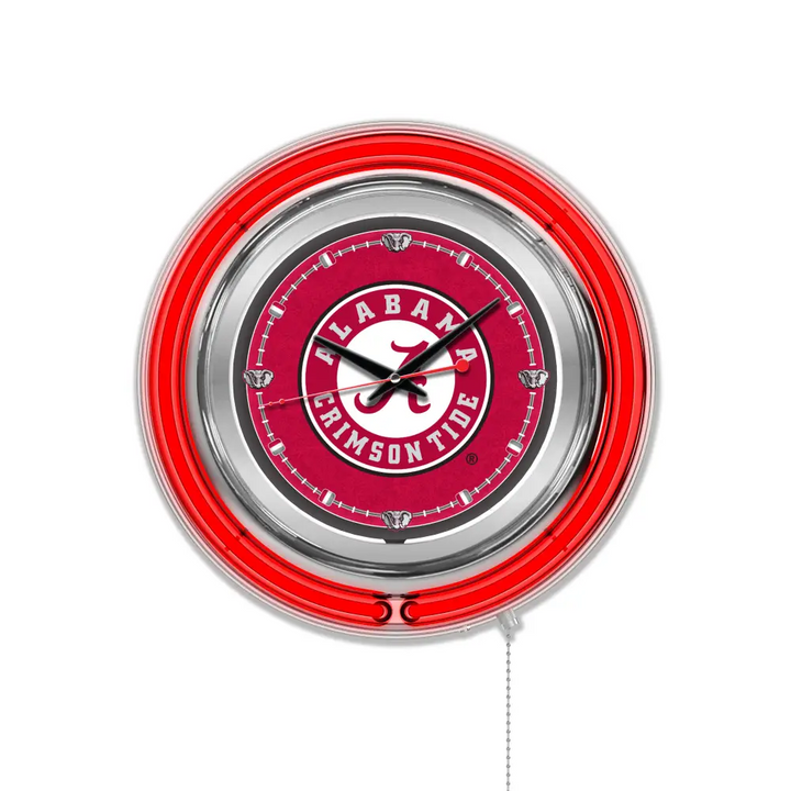 15’’ Double Neon Wall Clock - Script A - Novelties