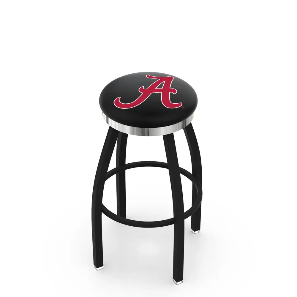 2.5’’ Cushion Single Ring Two-Tone Swivel Stool - 25’’ / Script A - Novelties