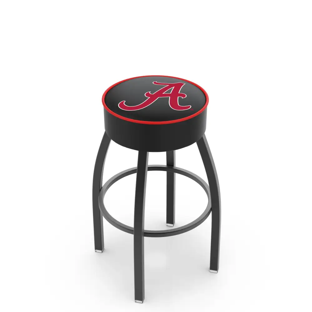 5’’ Cushion Black Frame Swivel Stool - 25’’ / Script A - Novelties