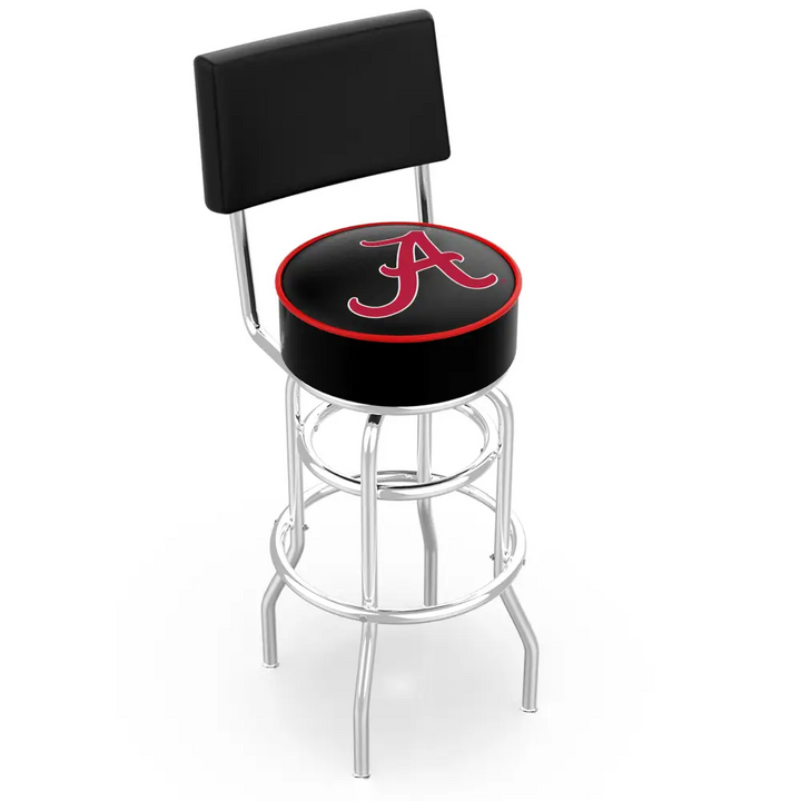 5’’ Cushion Swivel Stool with Back - 25’’ / Script A - Novelties