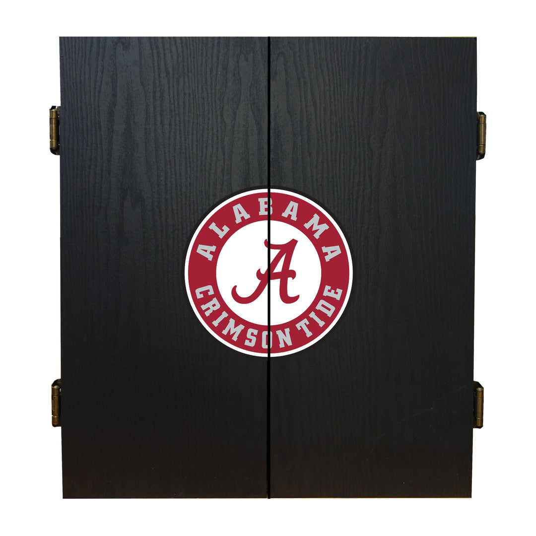 Crimson Tide Wooden Dartboard Set