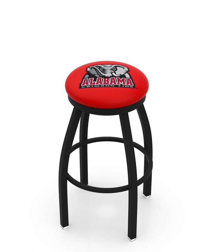 2.5" Cushion Black Frame Swivel Stool