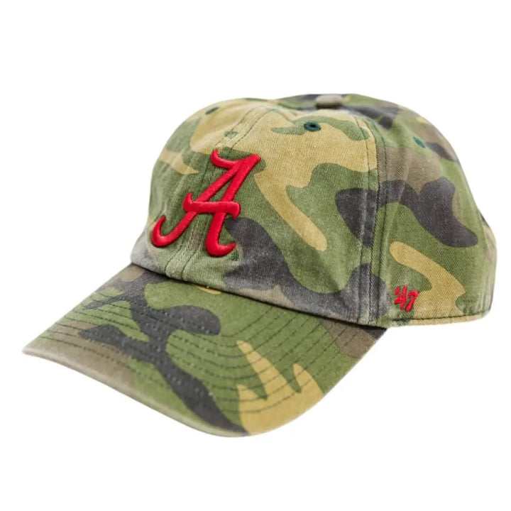 Adult Camo Script A Clean Up Cap - Camouflage - Headwear