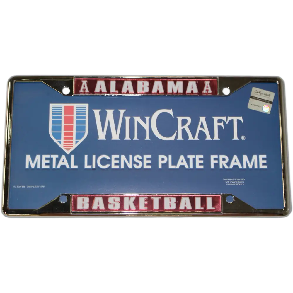 Alabama Chrome License Plate Frame - Chrome - Novelties