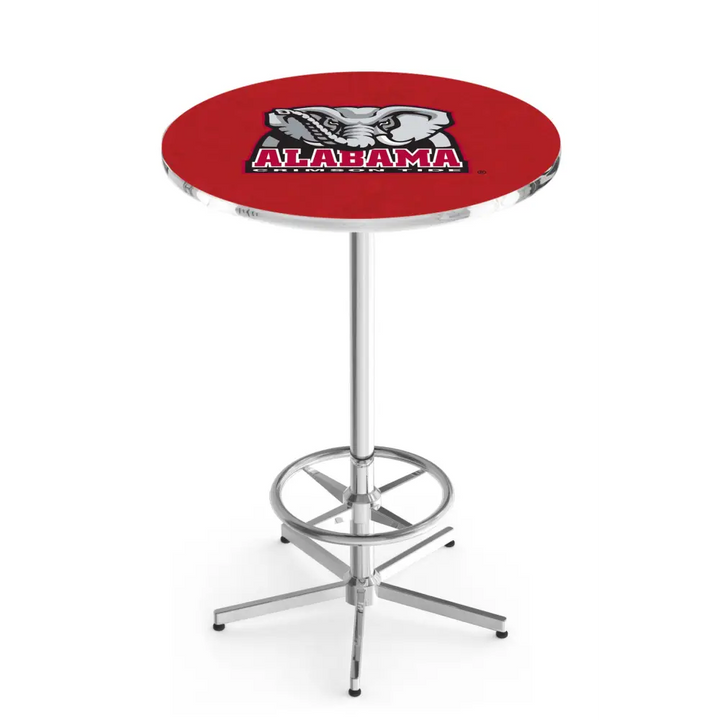 Big Al Chrome Foot Ring Pub Table - Novelties