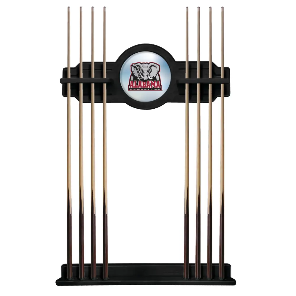 Big Al Solid Wood Cue Rack - Black - Novelties