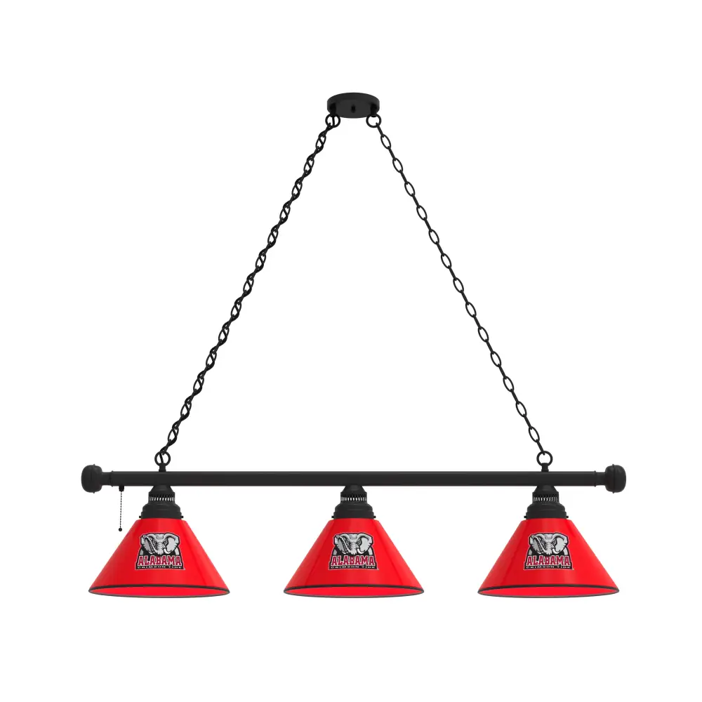 Big Al Three Shade Billiard Light - Black - Novelties