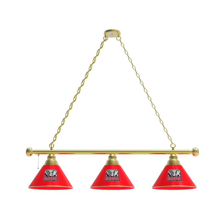 Big Al Three Shade Billiard Light - Brass - Novelties