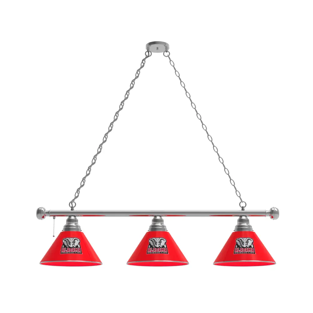 Big Al Three Shade Billiard Light - Chrome - Novelties
