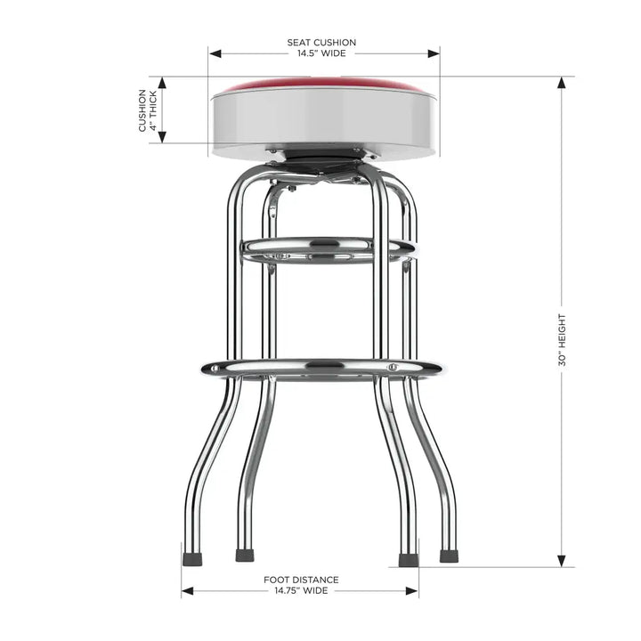 Classic Chrome Counter Stool - Novelties