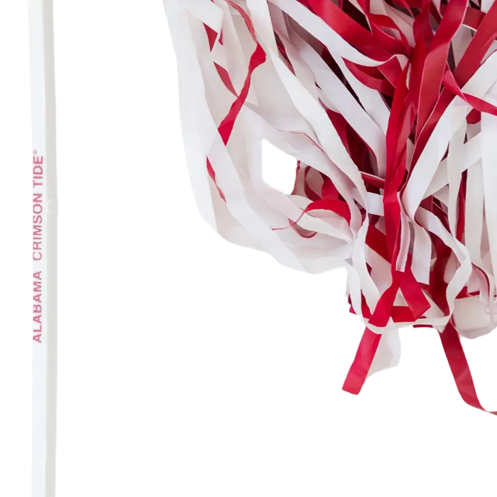 Crimson & White Stick Pom Pom - Multi - Novelties