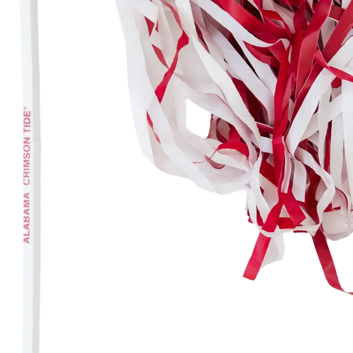 Crimson & White Stick Pom Pom - Multi - Novelties