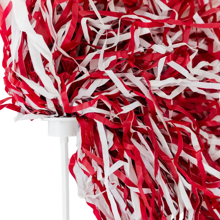 Crimson & White Stick Pom Pom - Multi - Novelties