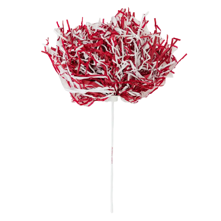 Crimson & White Stick Pom Pom - Multi - Novelties