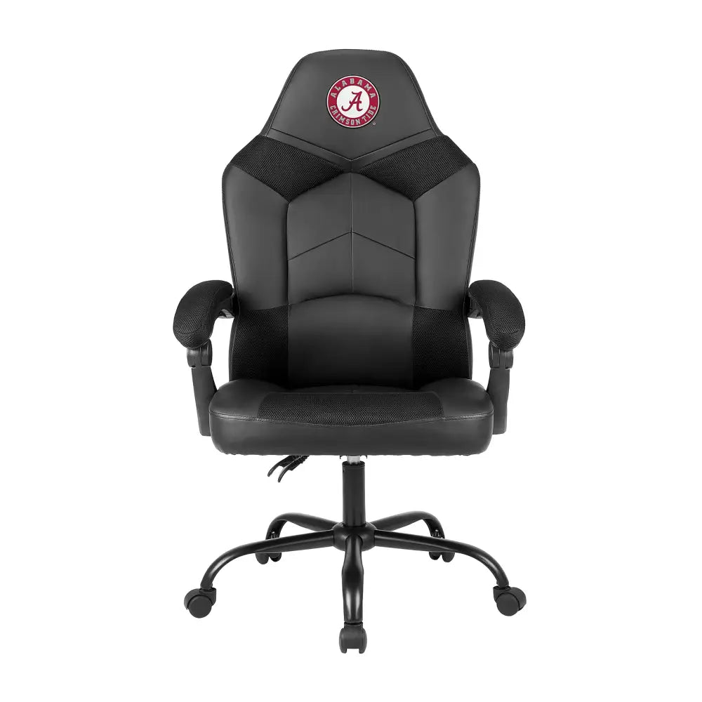 Embroidered Black Rolling Desk Chair - Novelties