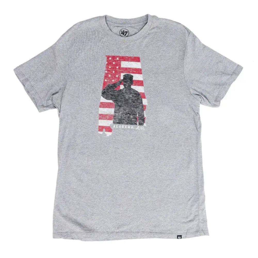 Men’s Gray Super Rival Patriot Tee - Apparel