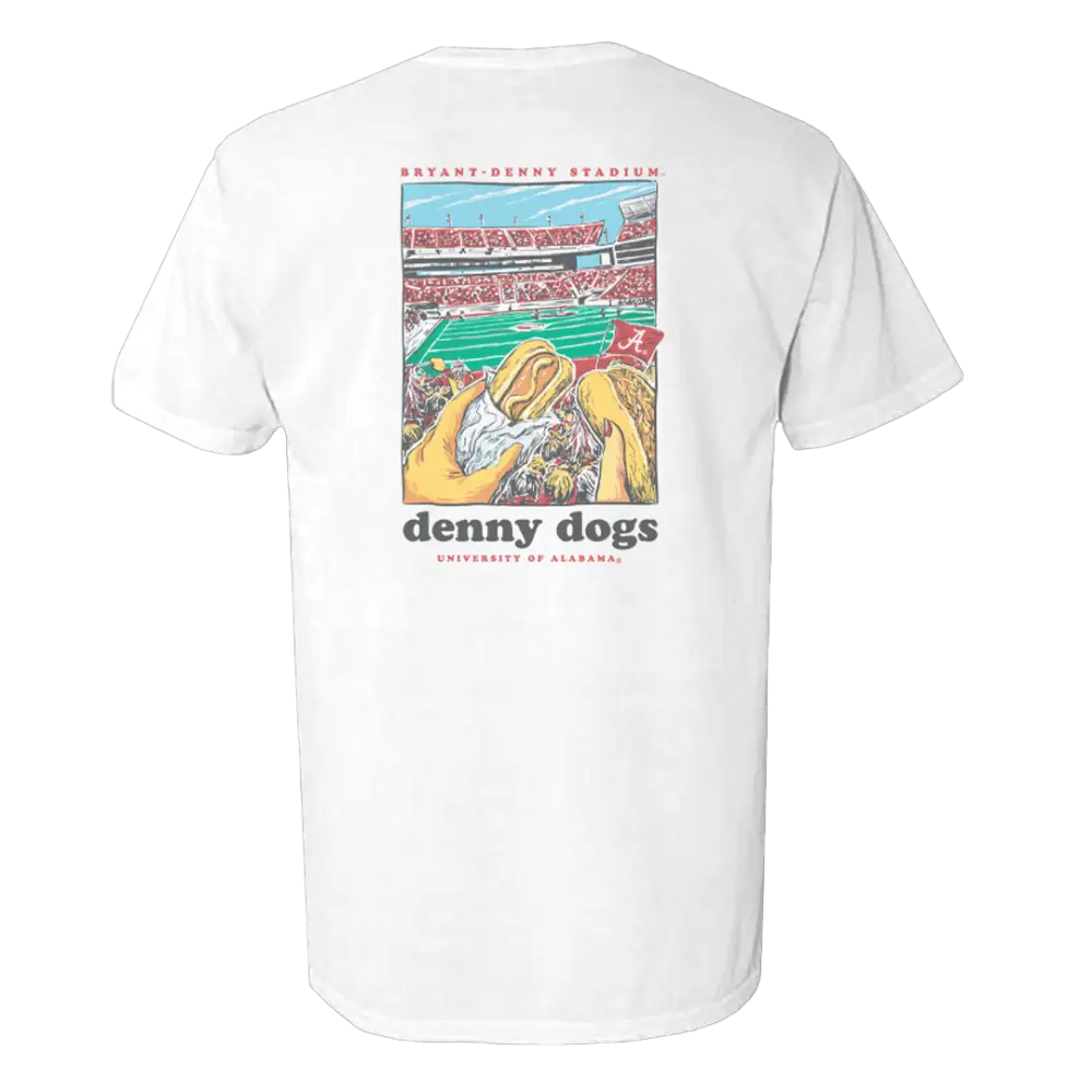 Men’s White Denny Dogs Tee - Apparel