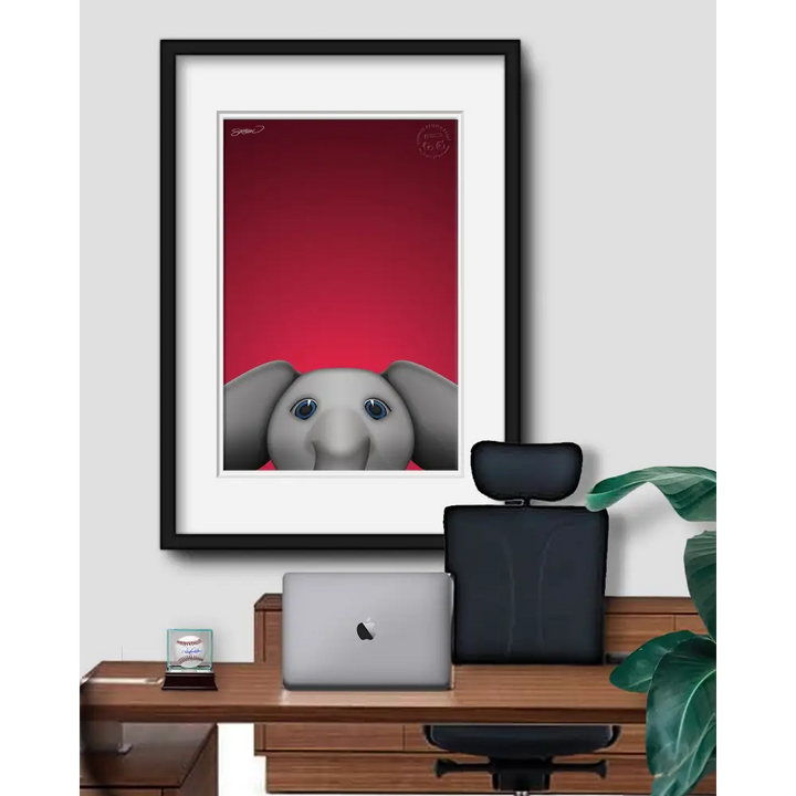 Minimalist Big Al Art Print - Art Print