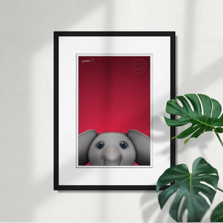 Minimalist Big Al Art Print - Art Print