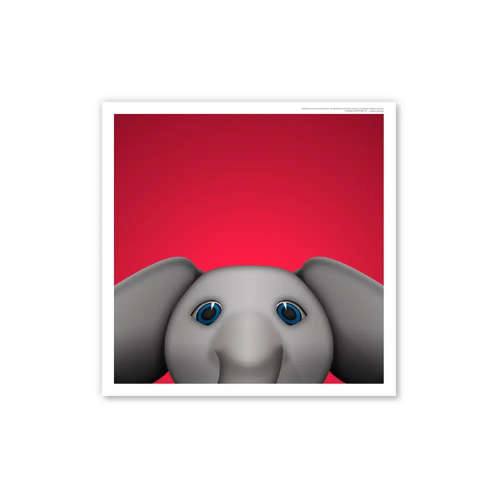 Minimalist Big Al Art Print - Square Poster Print / Print only - Art Print
