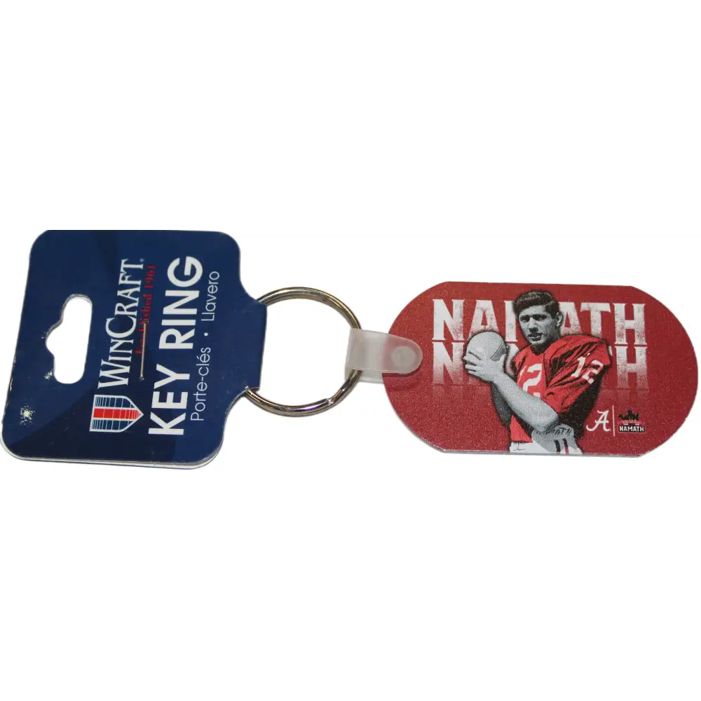 Namath Oval Keyring - Crimson - Novelties