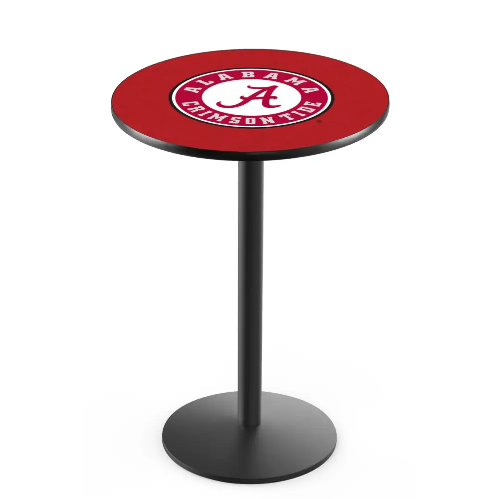 Script A Black Circular Base Pub Table - Novelties