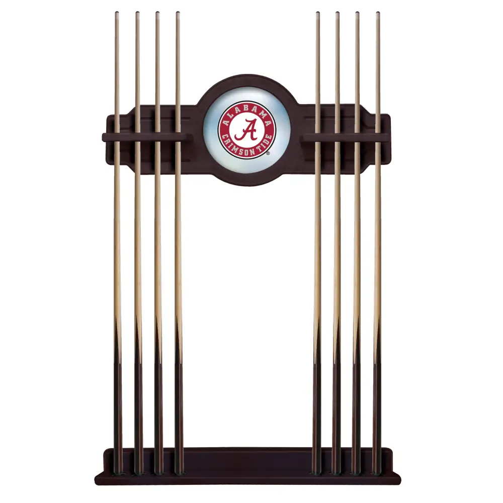 Script A Solid Wood Cue Rack - English Tudor - Novelties