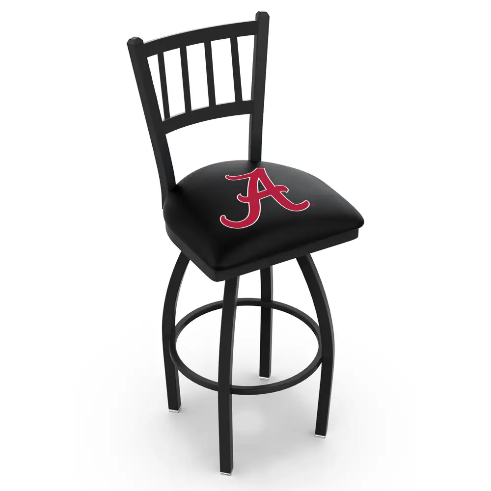 Script A Swivel Stool with Jailhouse Back - Novelties