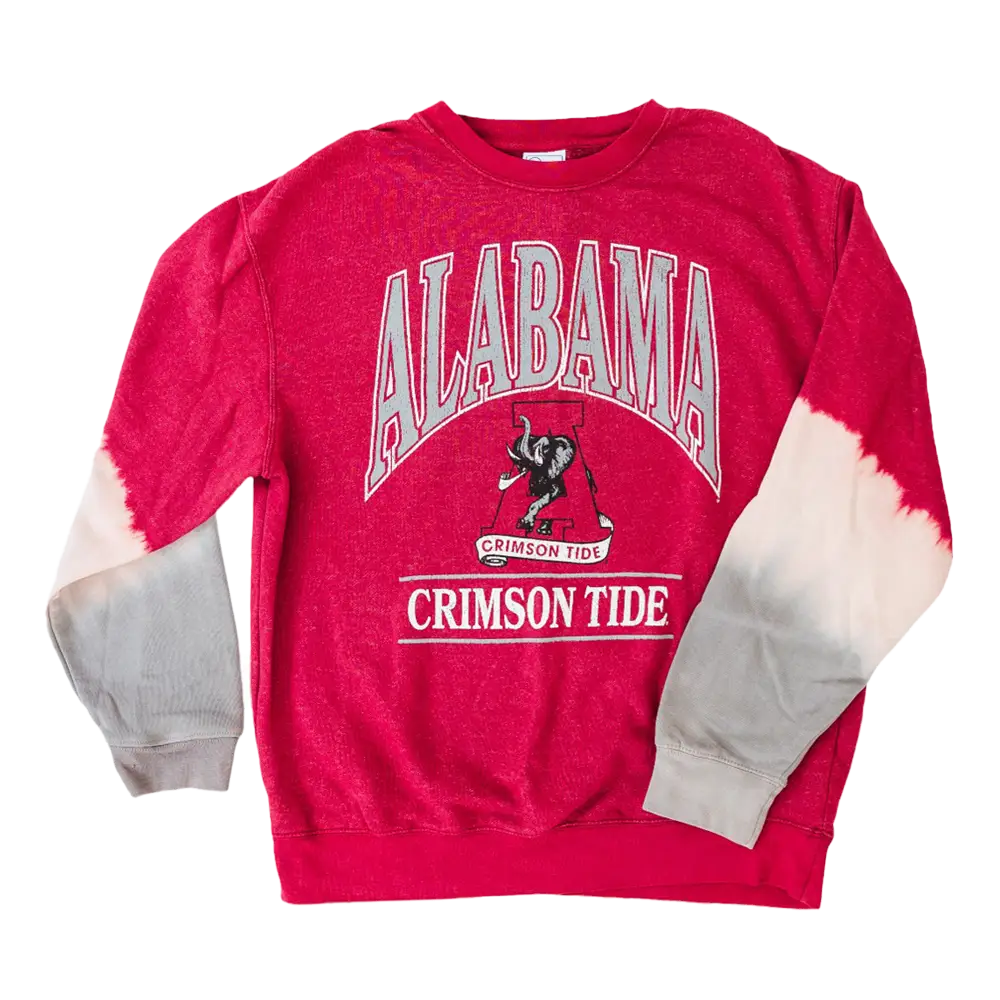 Women’s Crimson Dip Dyed Boyfriend Crew - Outerwear