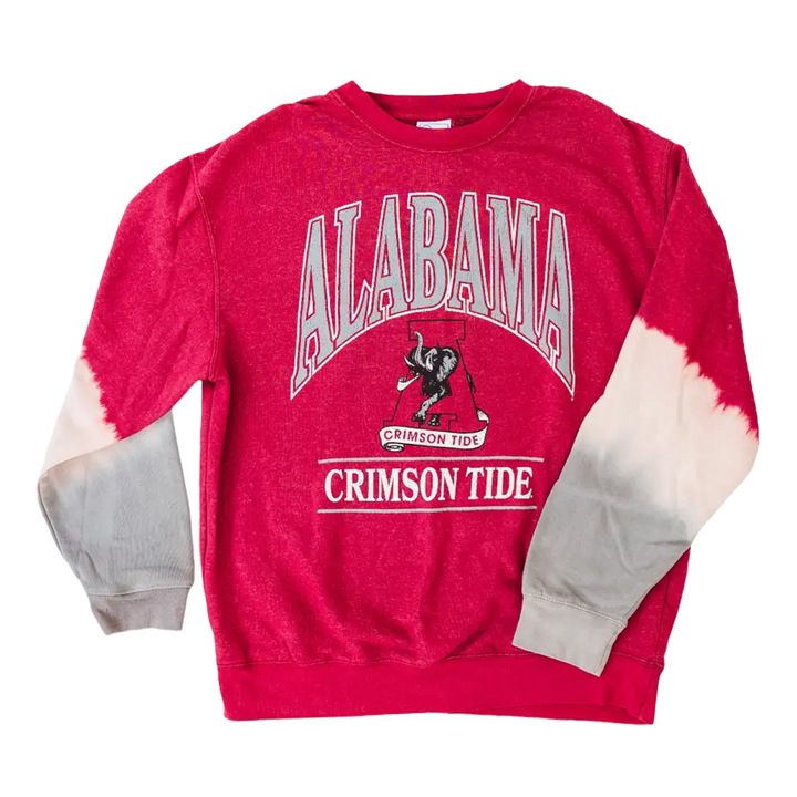 Women’s Crimson Dip Dyed Boyfriend Crew - Outerwear