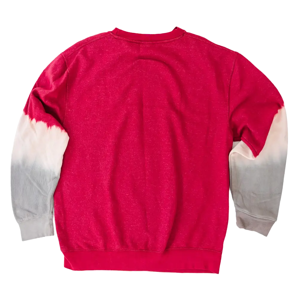 Women’s Crimson Dip Dyed Boyfriend Crew - Outerwear