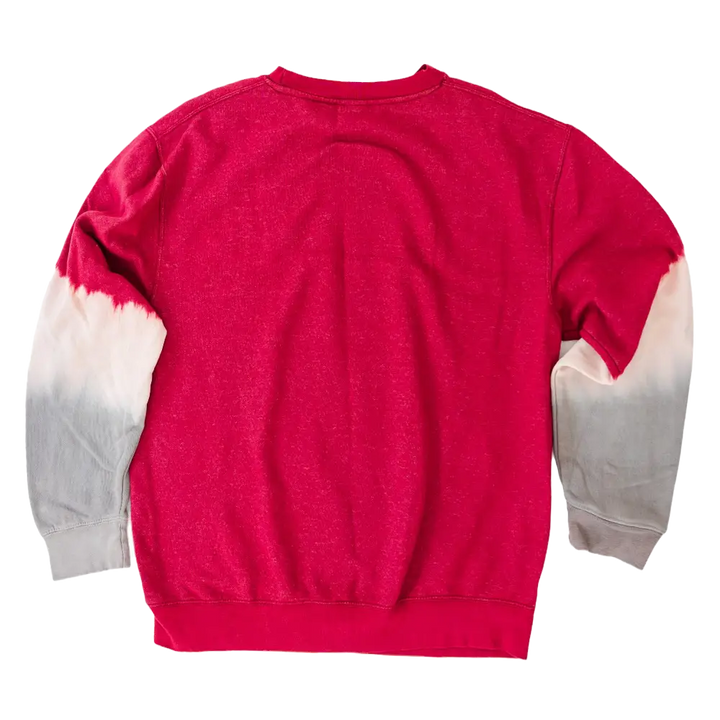 Women’s Crimson Dip Dyed Boyfriend Crew - Outerwear