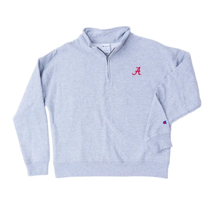 Women’s Gray Powerblend Quarter Zip Jacket - Outerwear