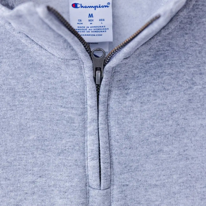 Womens Gray Quarter Zip Jacket 2