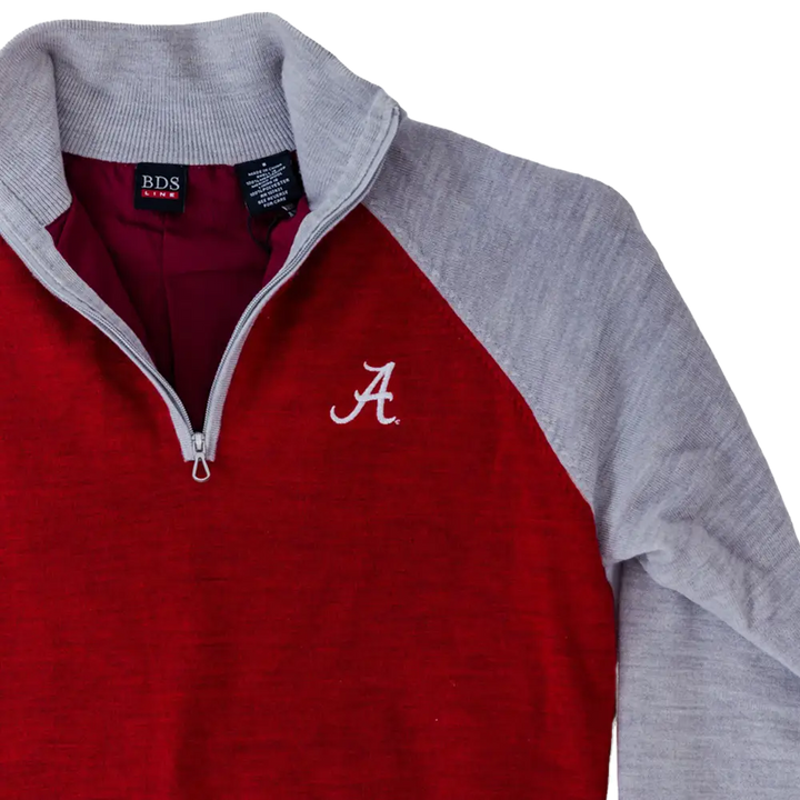 Women’s Two-Tone Crimson Quarter Zip Jacket - Outerwear