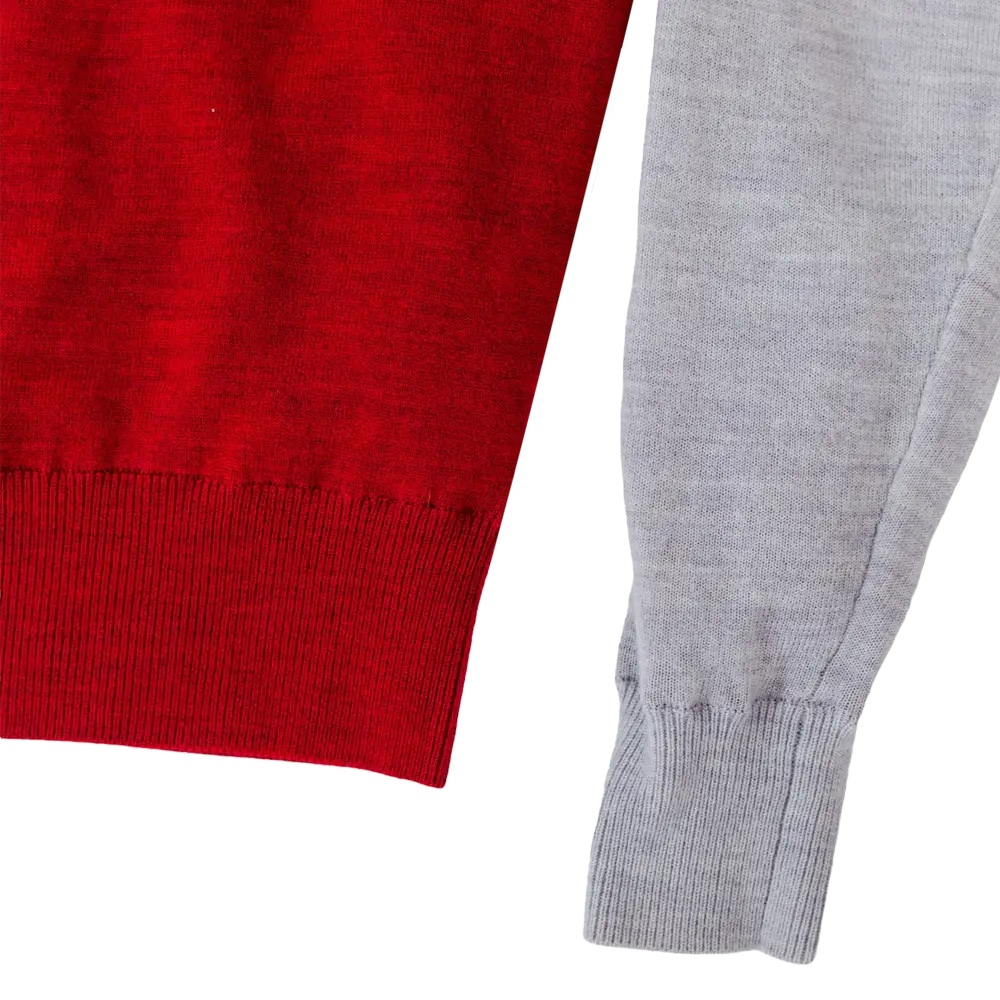 Women’s Two-Tone Crimson Quarter Zip Jacket - Outerwear