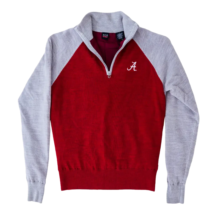 Women’s Two-Tone Crimson Quarter Zip Jacket - Outerwear